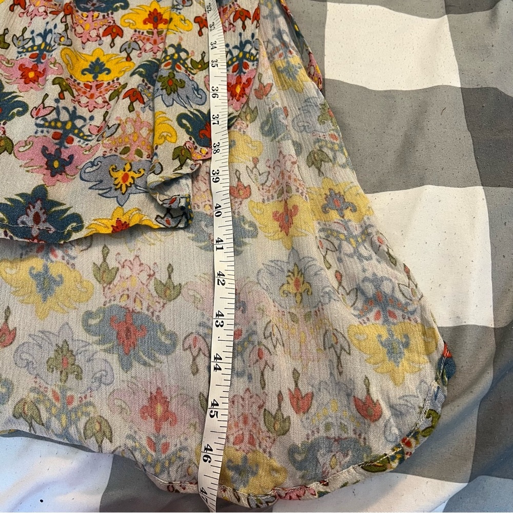 Anthropologie Bl^NK London Lucia Floral Tunic Dress Blouse Size Small - Picture 11 of 13